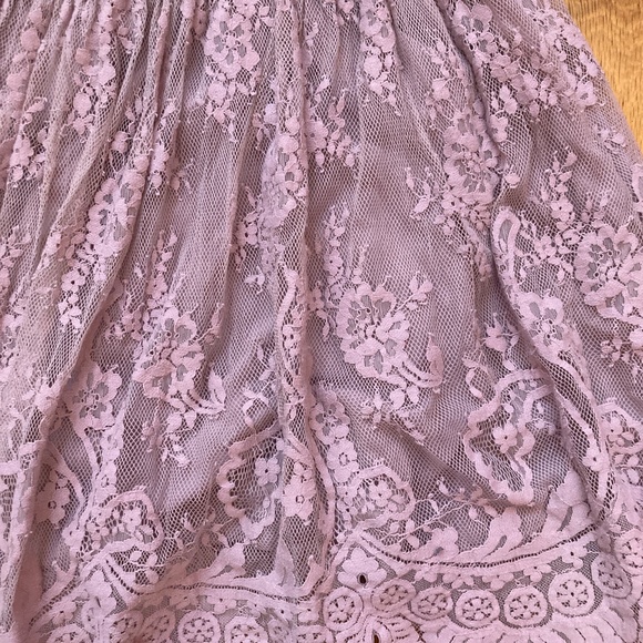 Free People Verushka Lace Mini Dress in Blush Sz 6 - Picture 2 of 6